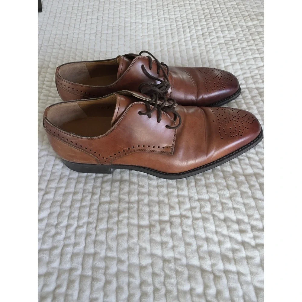 New! Magnanni 'Cantos' Medallion Cap Toe Derby Oxford Mens 7M MSRP $425